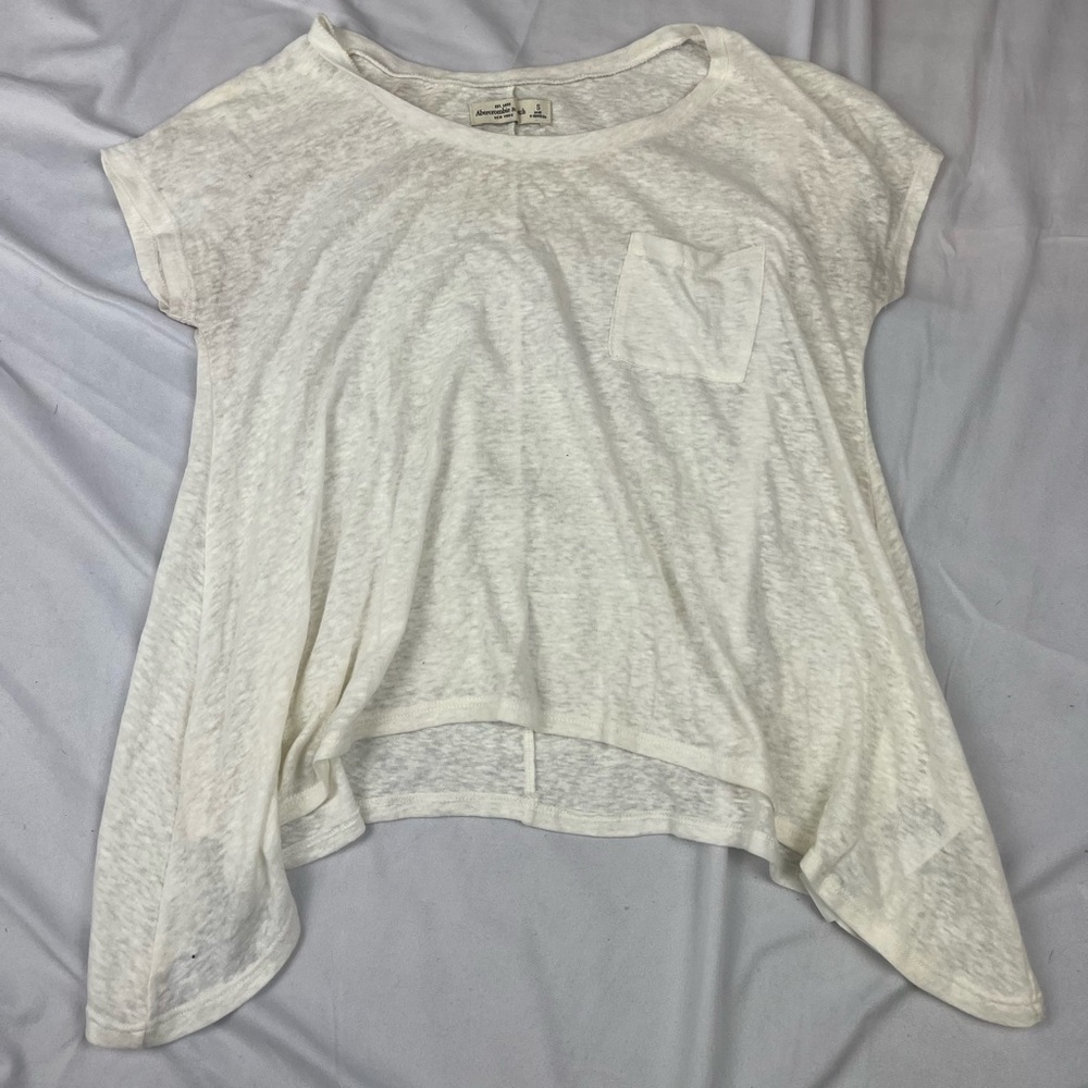 Abercrombie & Fitch Shark Bite Burnout T-Shirt - Small